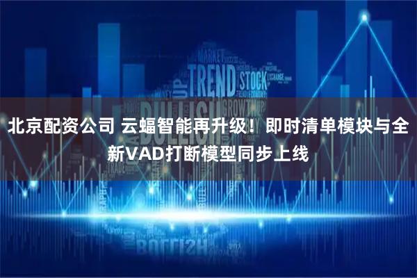 北京配资公司 云蝠智能再升级！即时清单模块与全新VAD打断模型同步上线